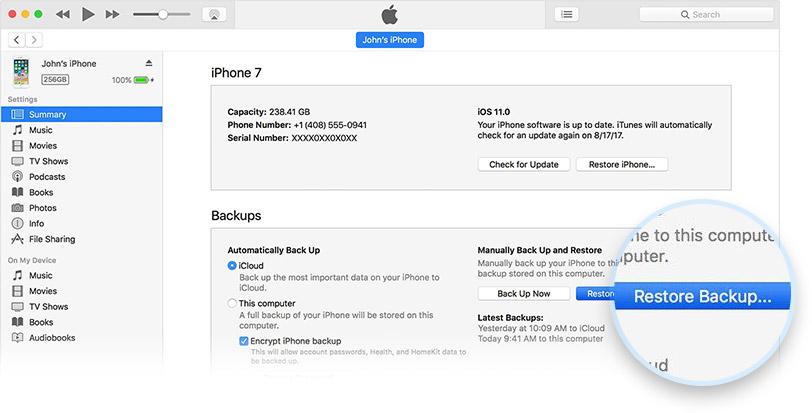 how to port over old iphone to new iphone